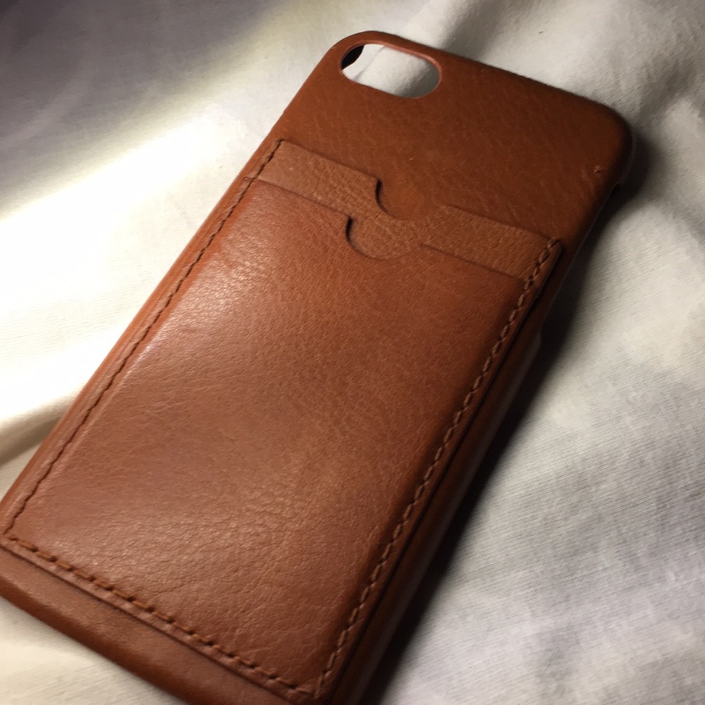 madewell leather iphone 6s case!